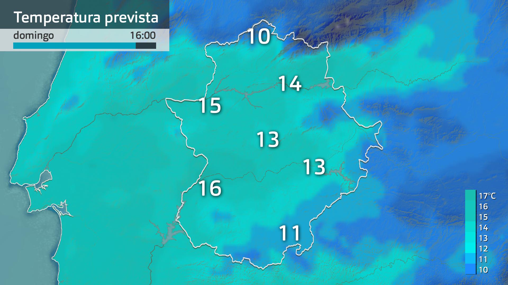 Temperatura máxima prevista