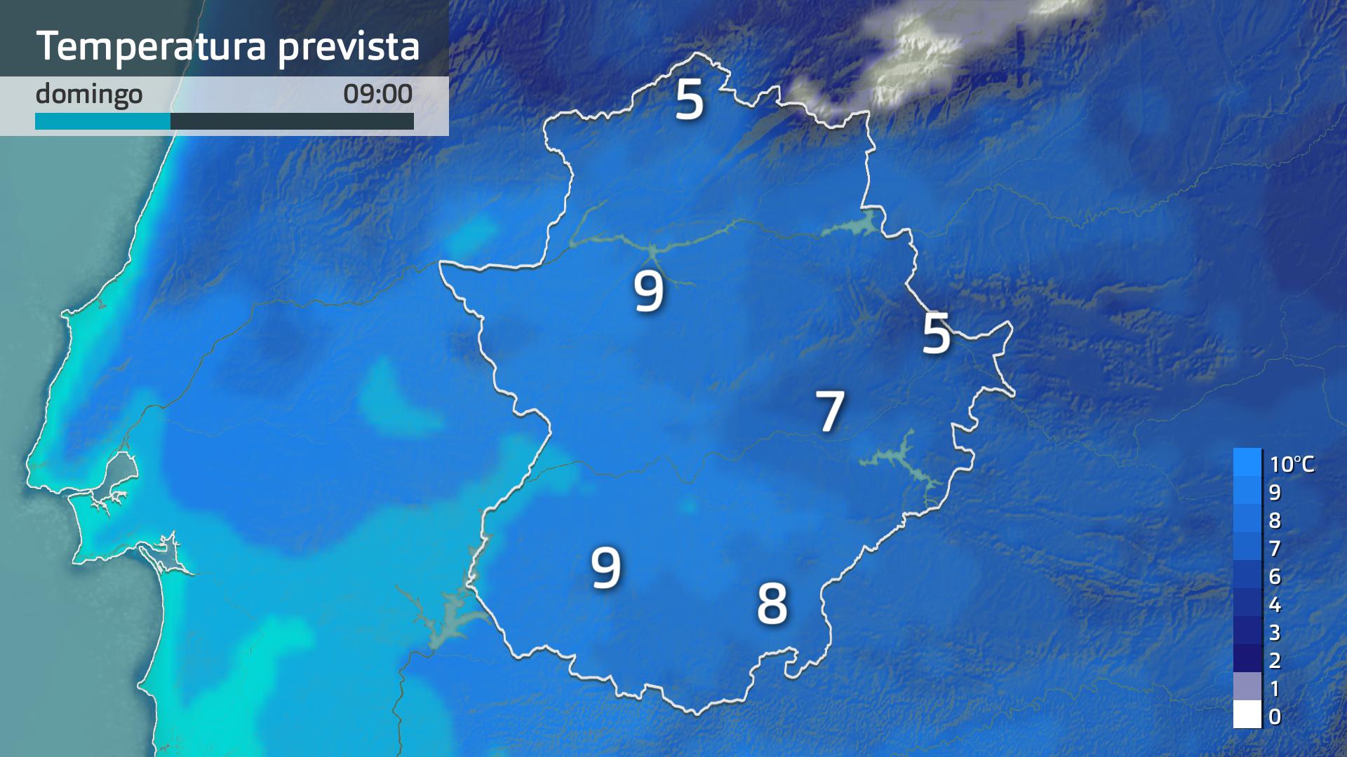 Temperatura mínima prevista