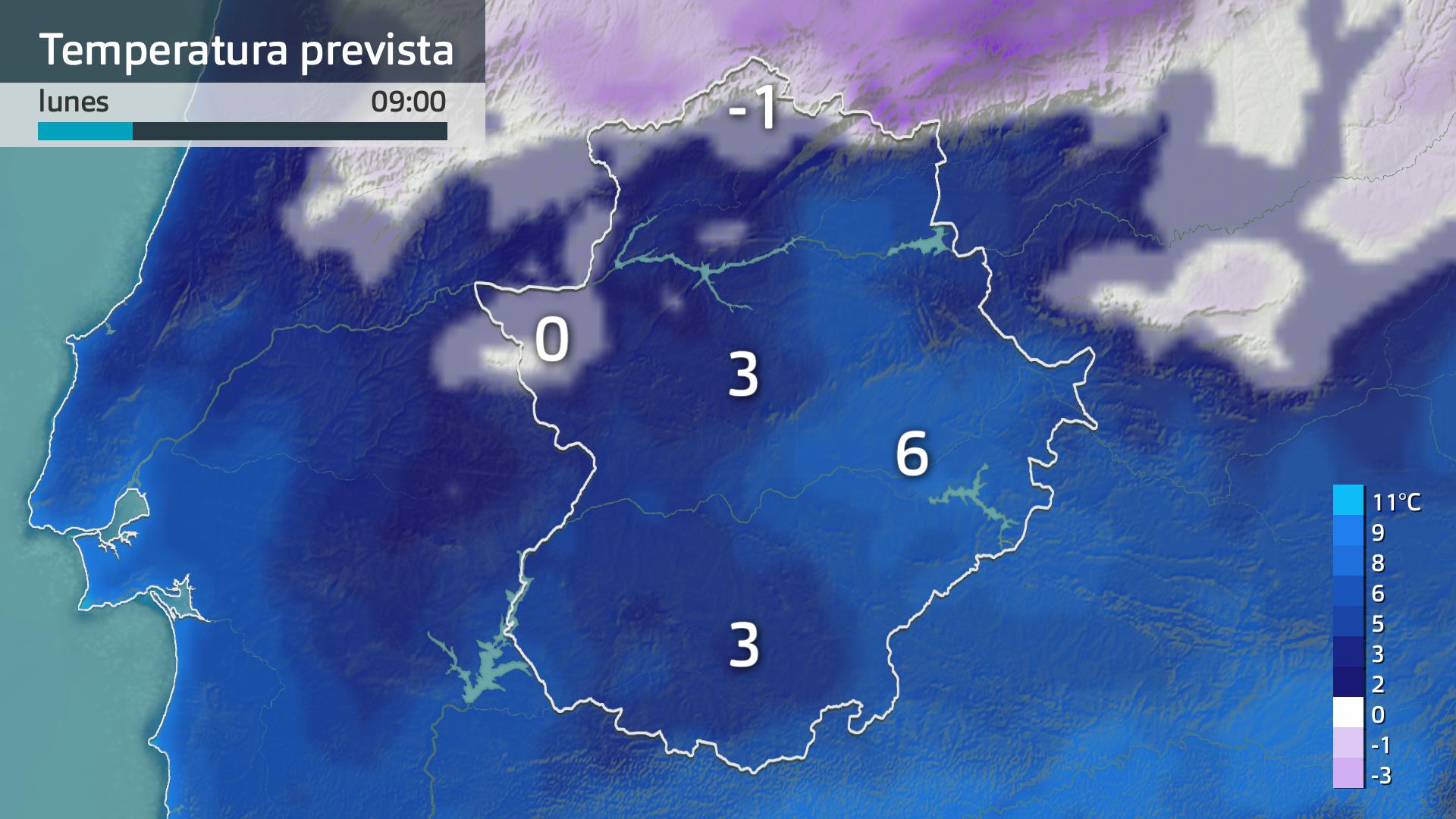 Temperatura mínima prevista
