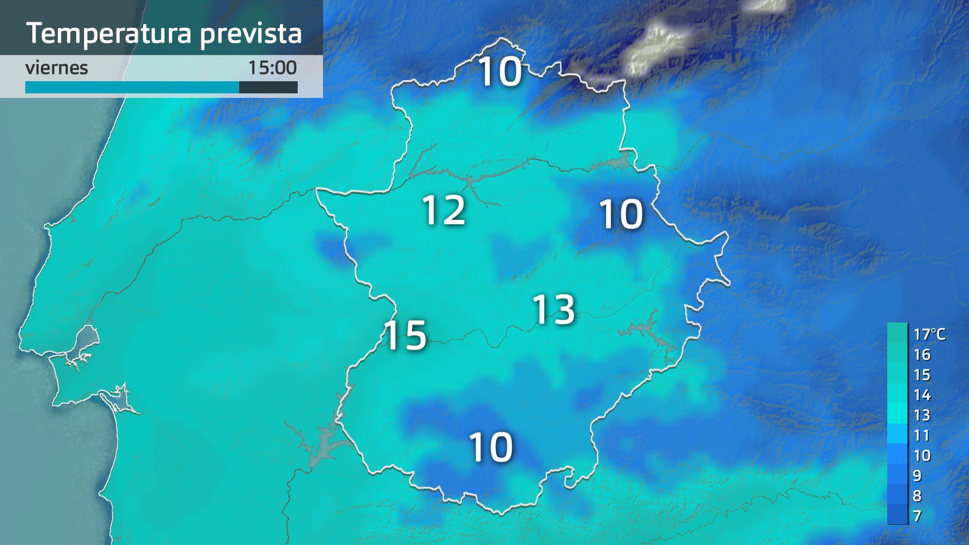 Temperatura máxima prevista