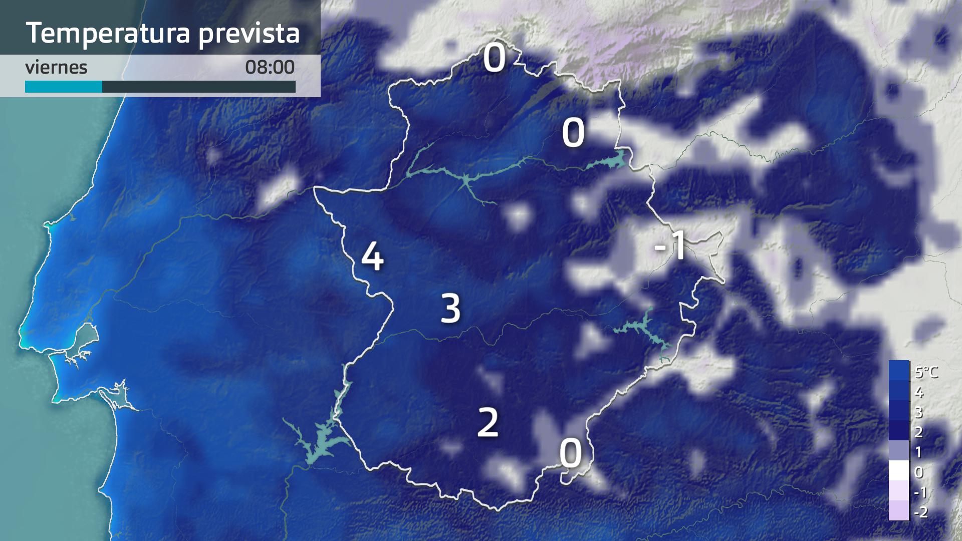 Temperatura mínima prevista