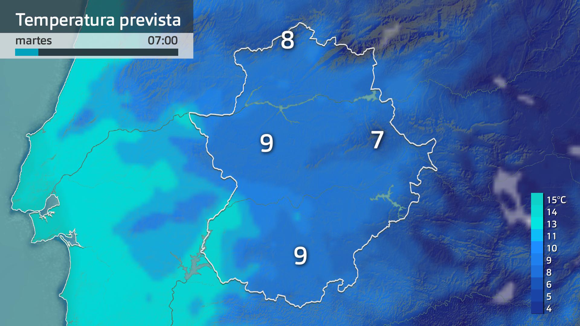Temperatura mínima prevista