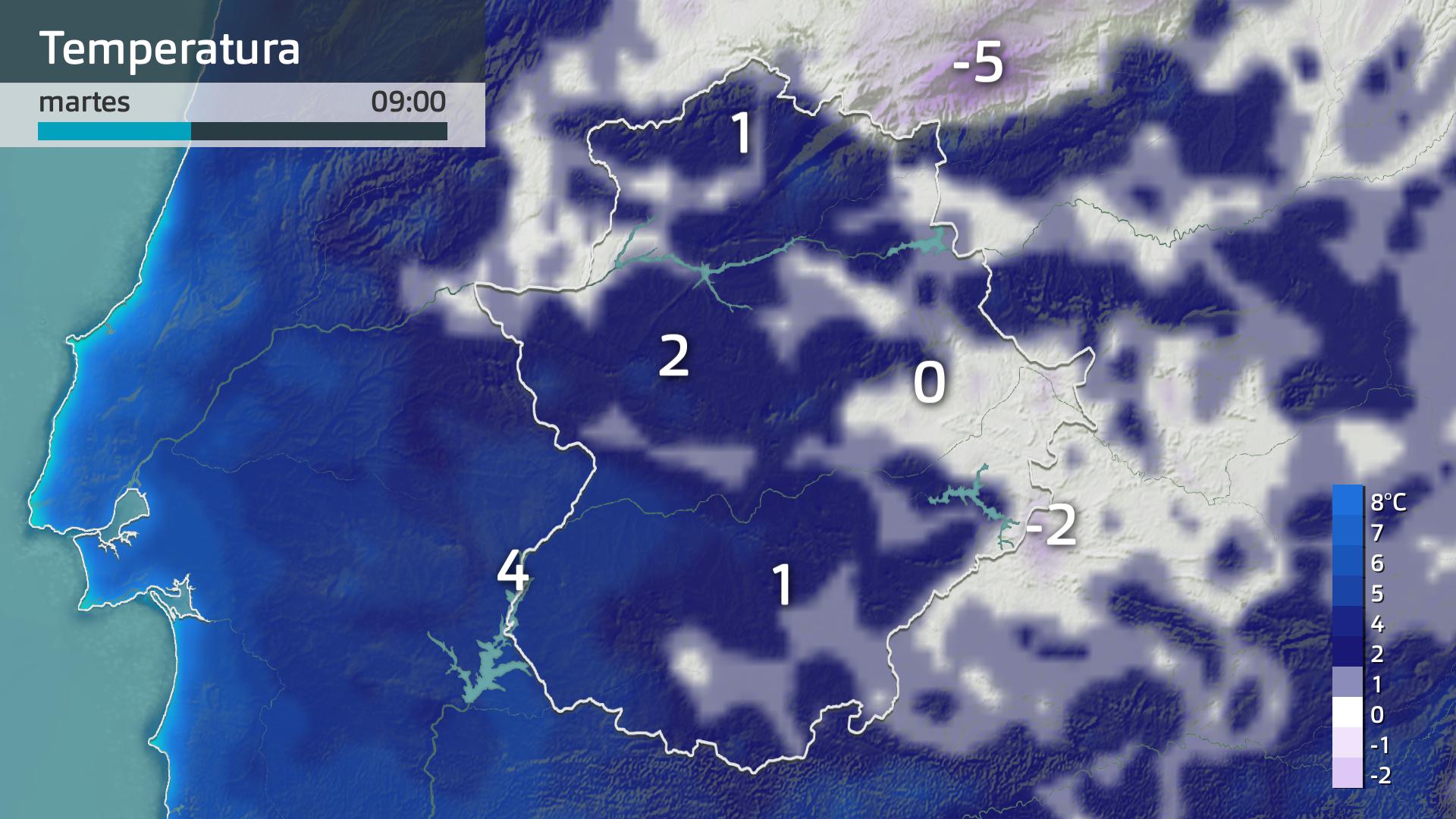 Temperatura mínima prevista