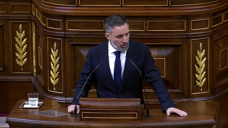 Santiago Abascal en el Congreso de los Diputados