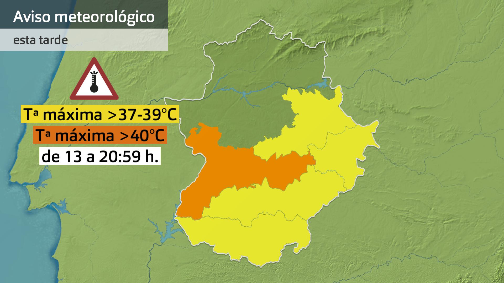 Avisos meteorológicos (Aemet) para hoy lunes 28 de julio