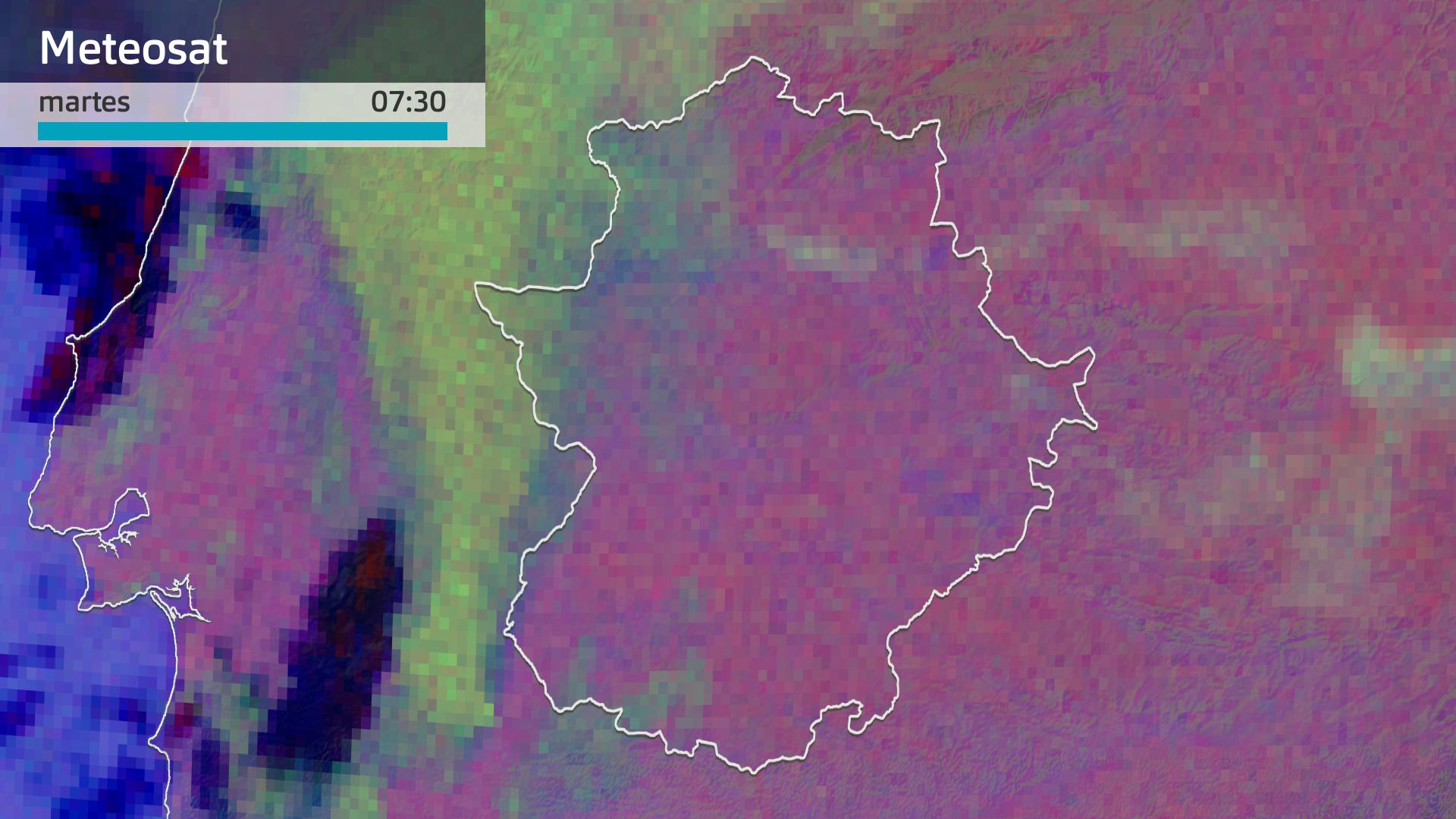 Imagen del Meteosat martes 31 de diciembre 7:30 h.