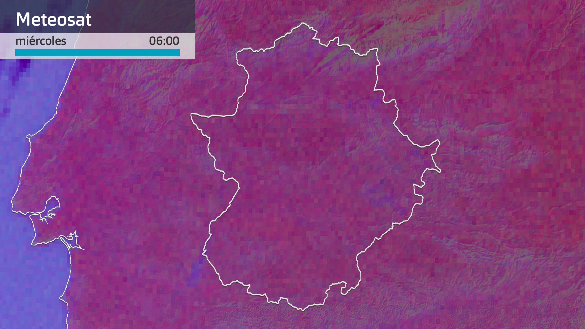 Imagen del Meteosat miércoles 15 de enero 6 h.