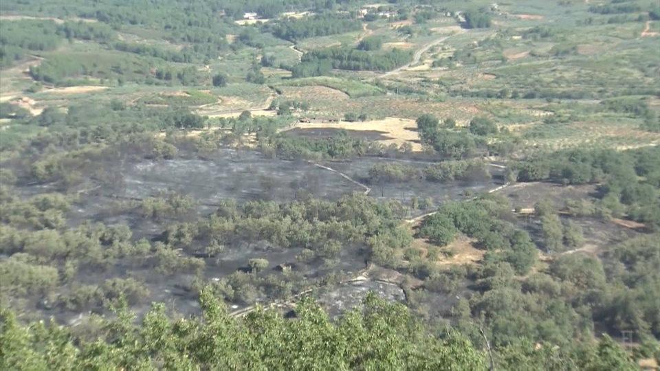 Incendio en Sierra de Gata