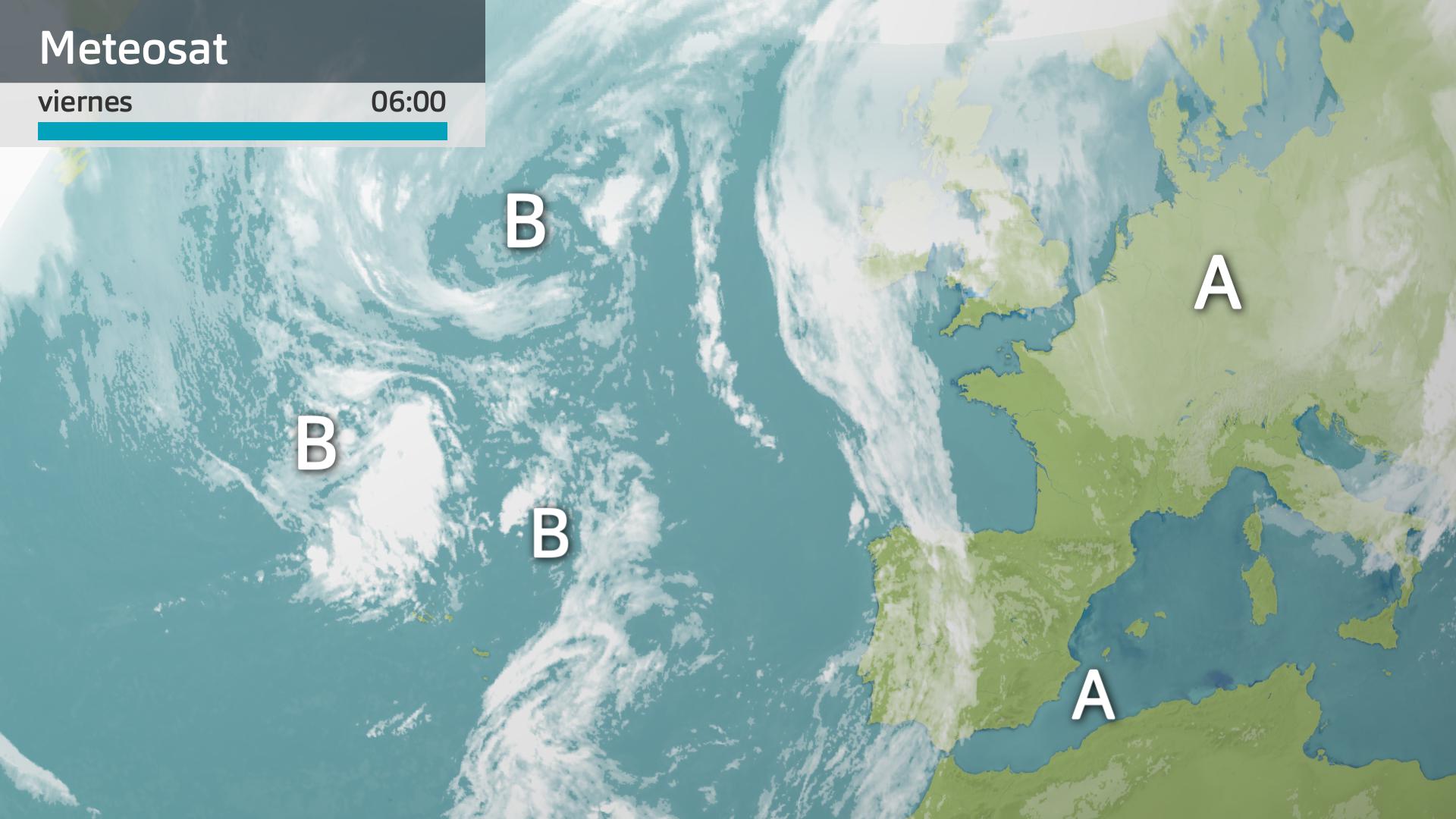 Imagen del Meteosat viernes 29 de noviembre 6 h.