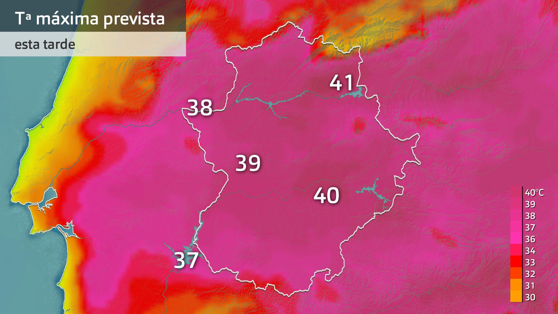 Temperatura máxima prevista para hoy viernes 5 de julio