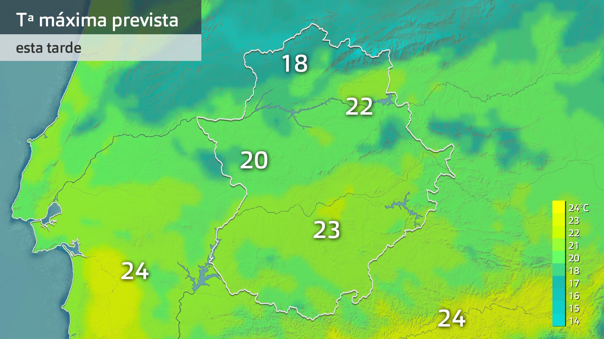 Temperatura máxima prevista para hoy martes 5 de noviembre