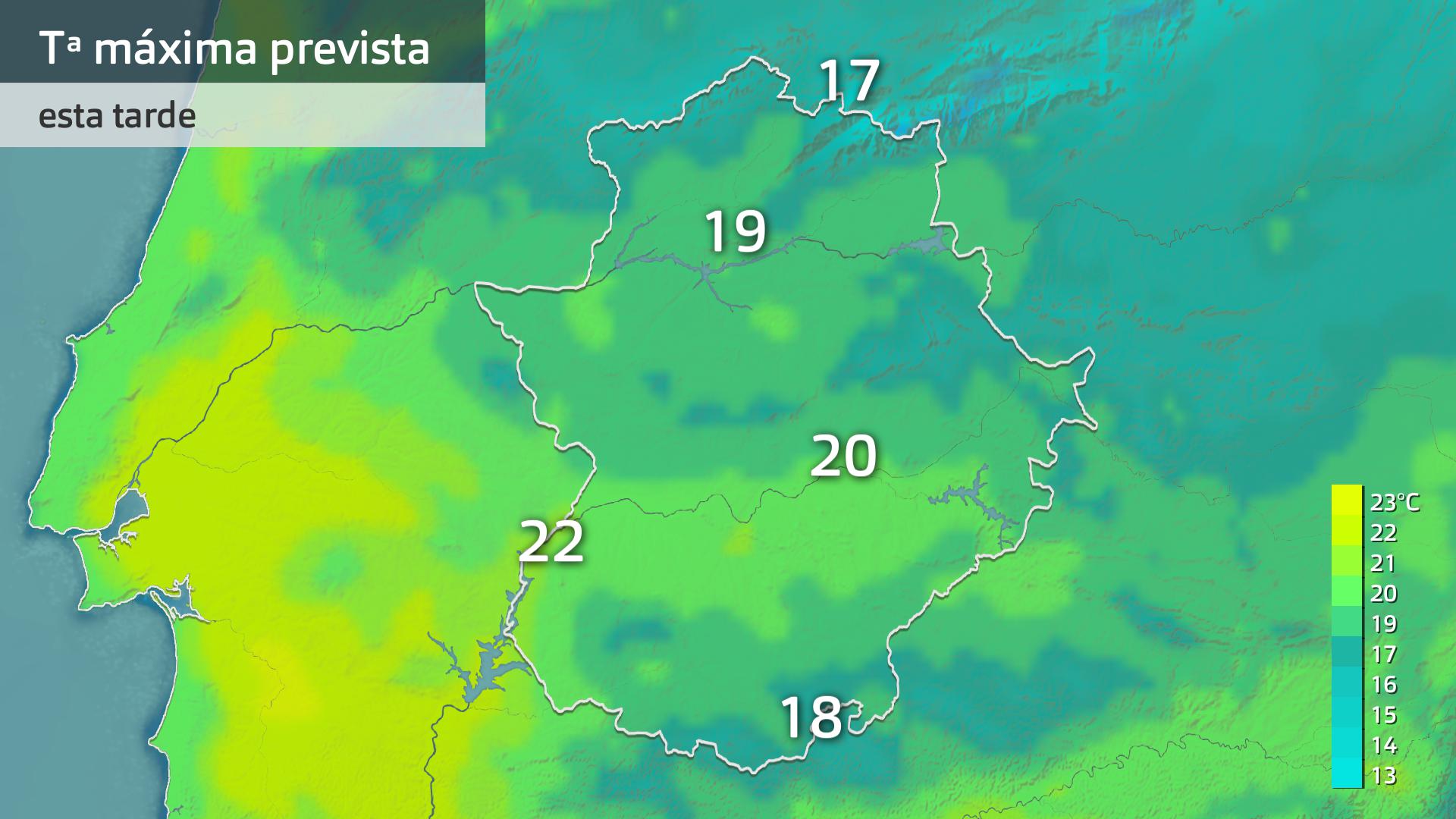 Temperatura máxima prevista para hoy viernes 8 de noviembre