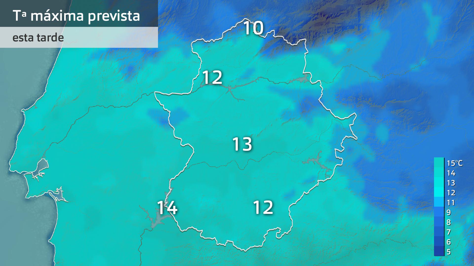 Temperatura máxima prevista para hoy viernes 20 de diciembre