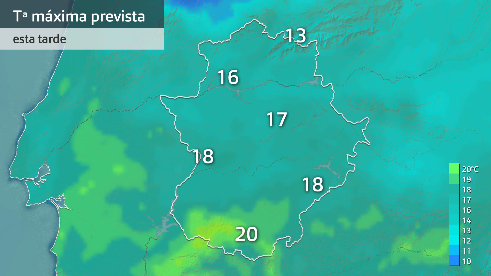 Temperatura máxima prevista para hoy jueves 26 de diciembre