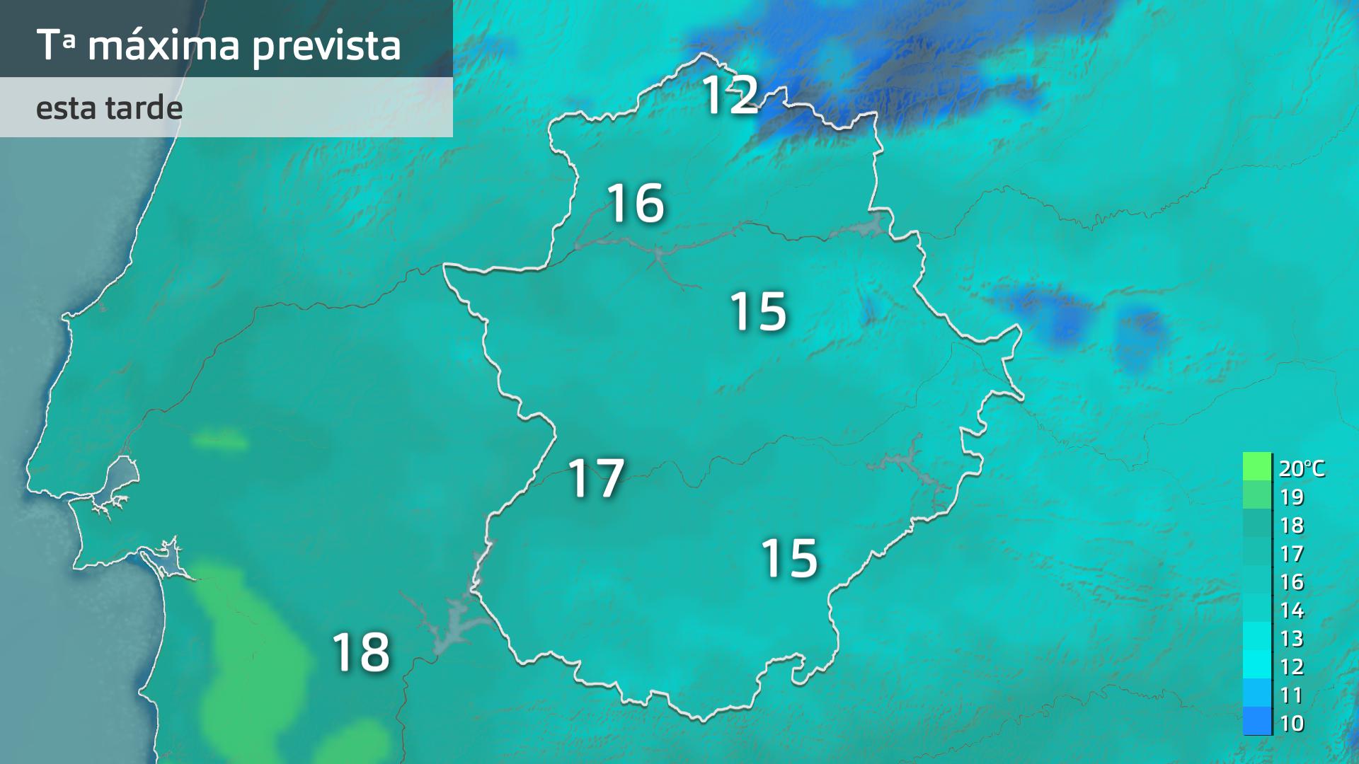 Temperatura máxima prevista para hoy jueves 9 de enero