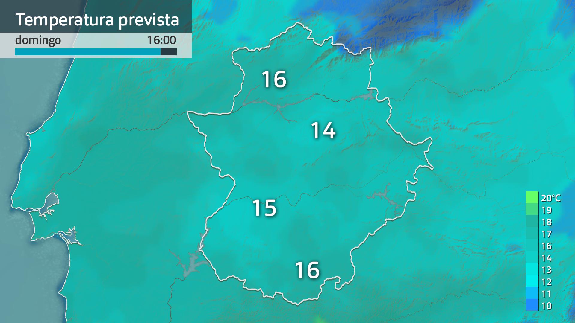 Temperatura máxima prevista