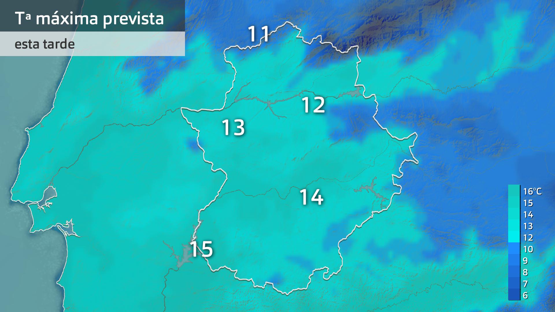 Temperatura máxima prevista para hoy viernes 17 de enero