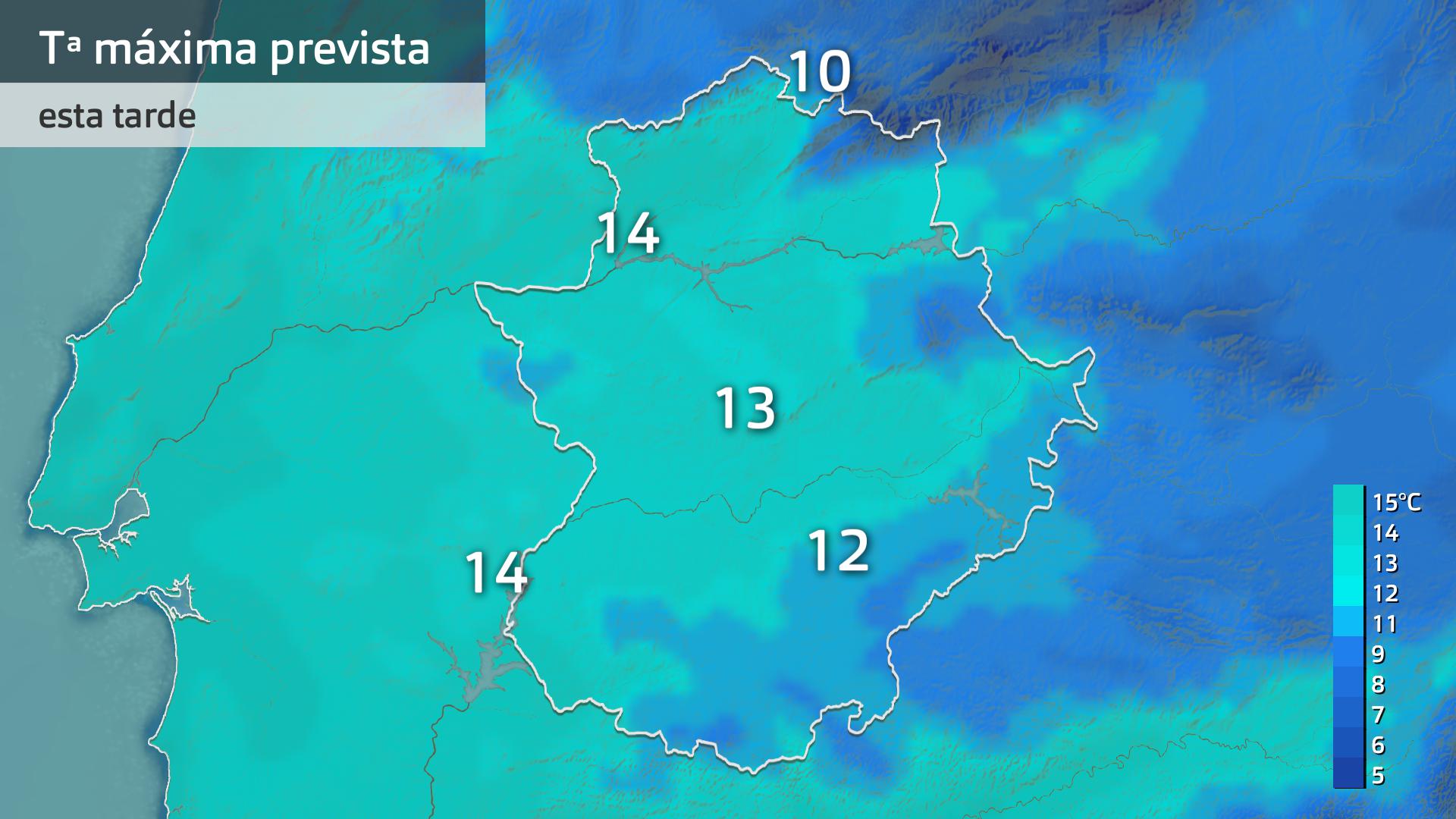 Temperatura máxma prevista para hoy viernes 31 de enero