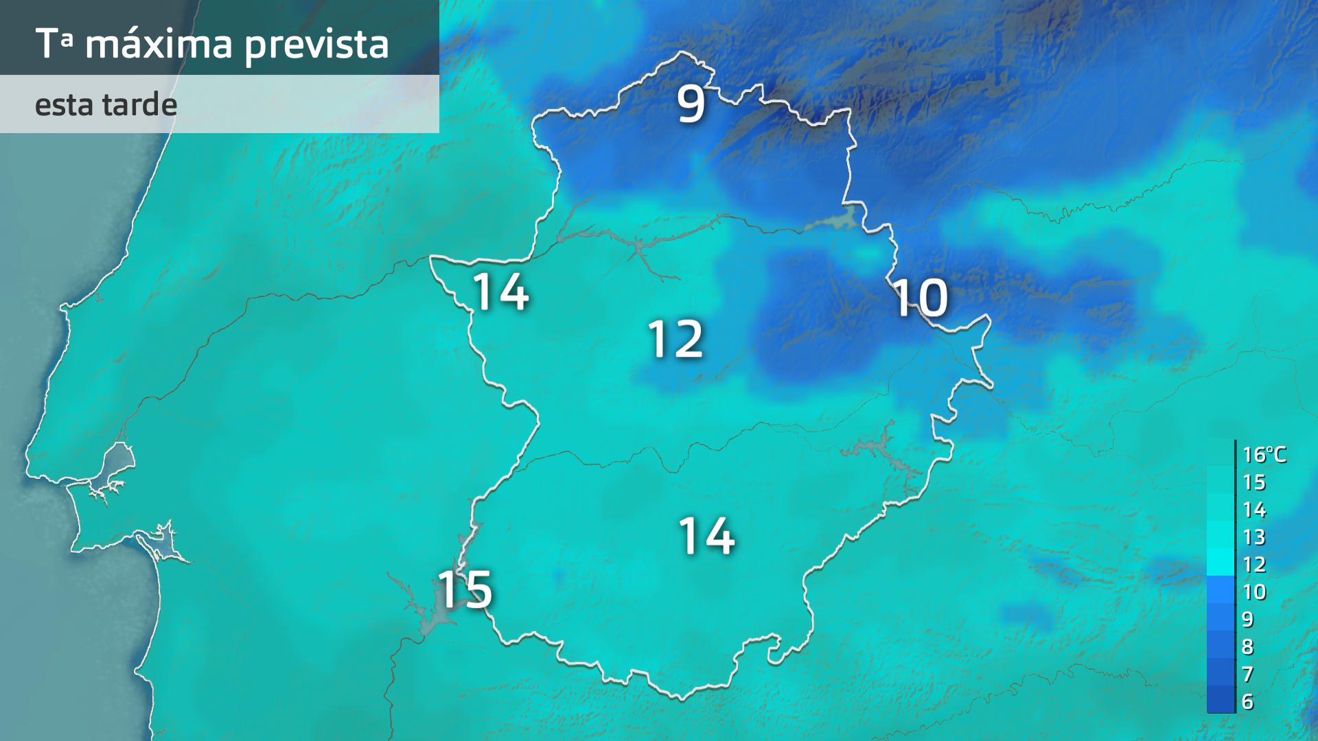 Temperatura máxma prevista para hoy viernes 7 de febrero