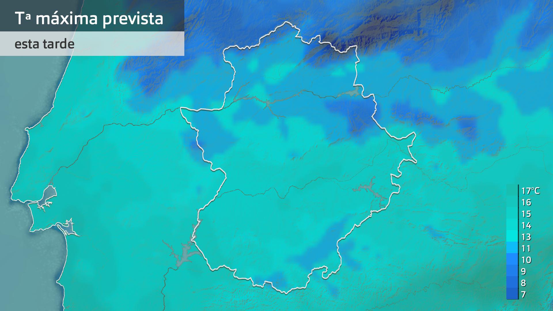 Temperatura máxima prevista para hoy lunes 3 de marzo