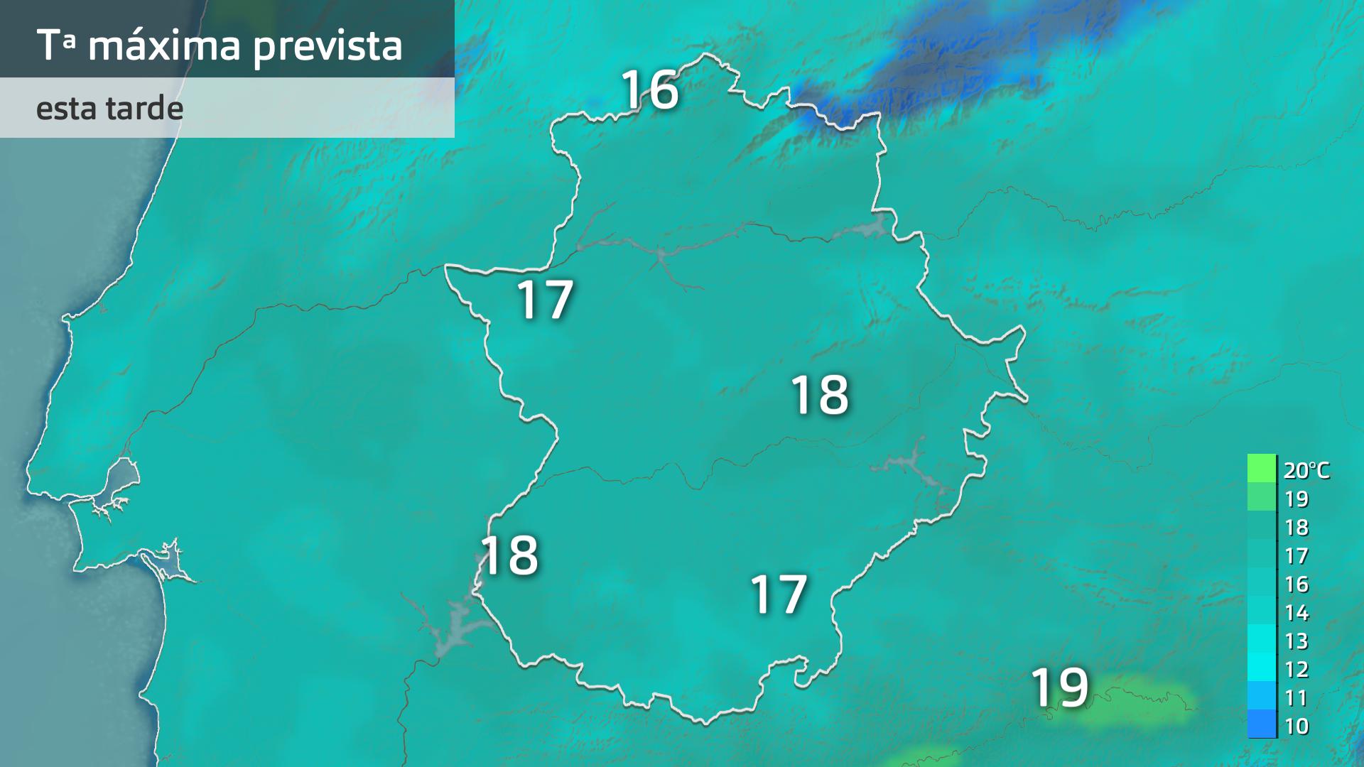 Temperatura máxima prevista para hoy martes 4 de marzo