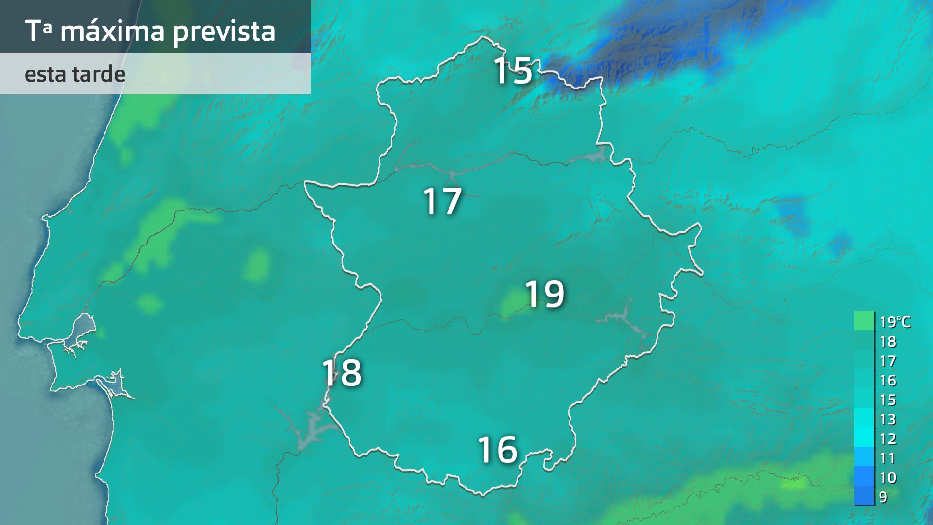 Temperatura máxima prevista para hoy miércoles 5 de marzo