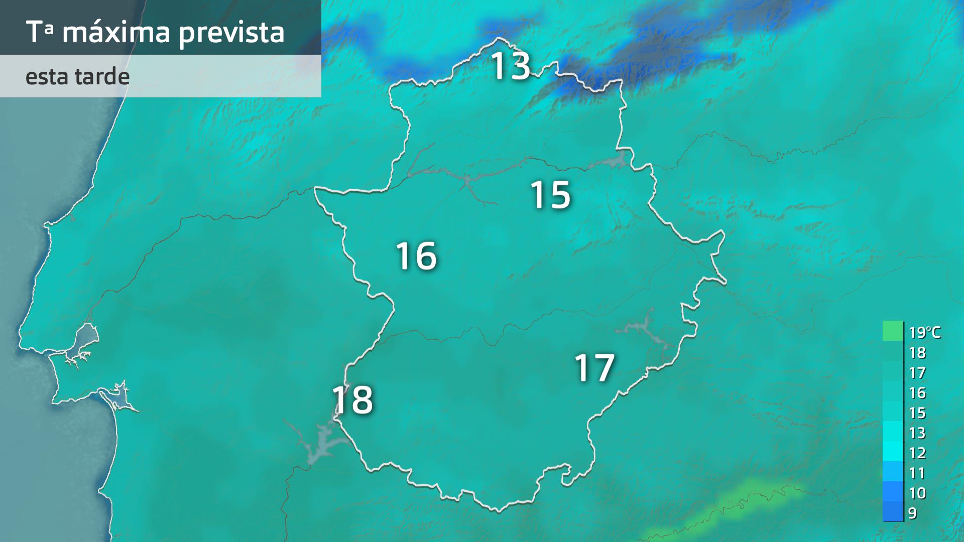 Temperatura máxima prevista para hoy jueves 6 de marzo