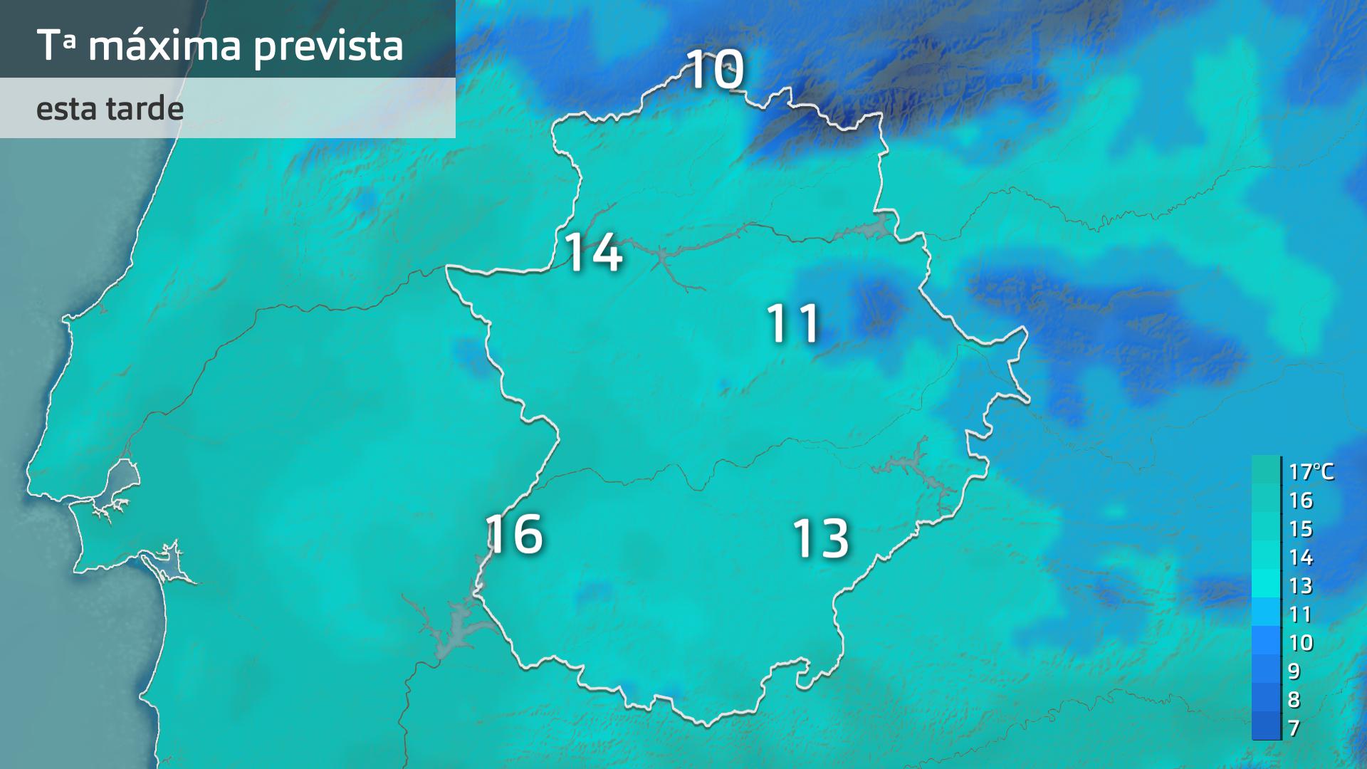 Temperatura máxima prevista para hoy martes 11 de marzo