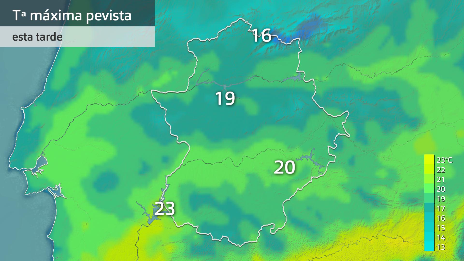Temperatura máxima prevista para hoy viernes 9 de mayo