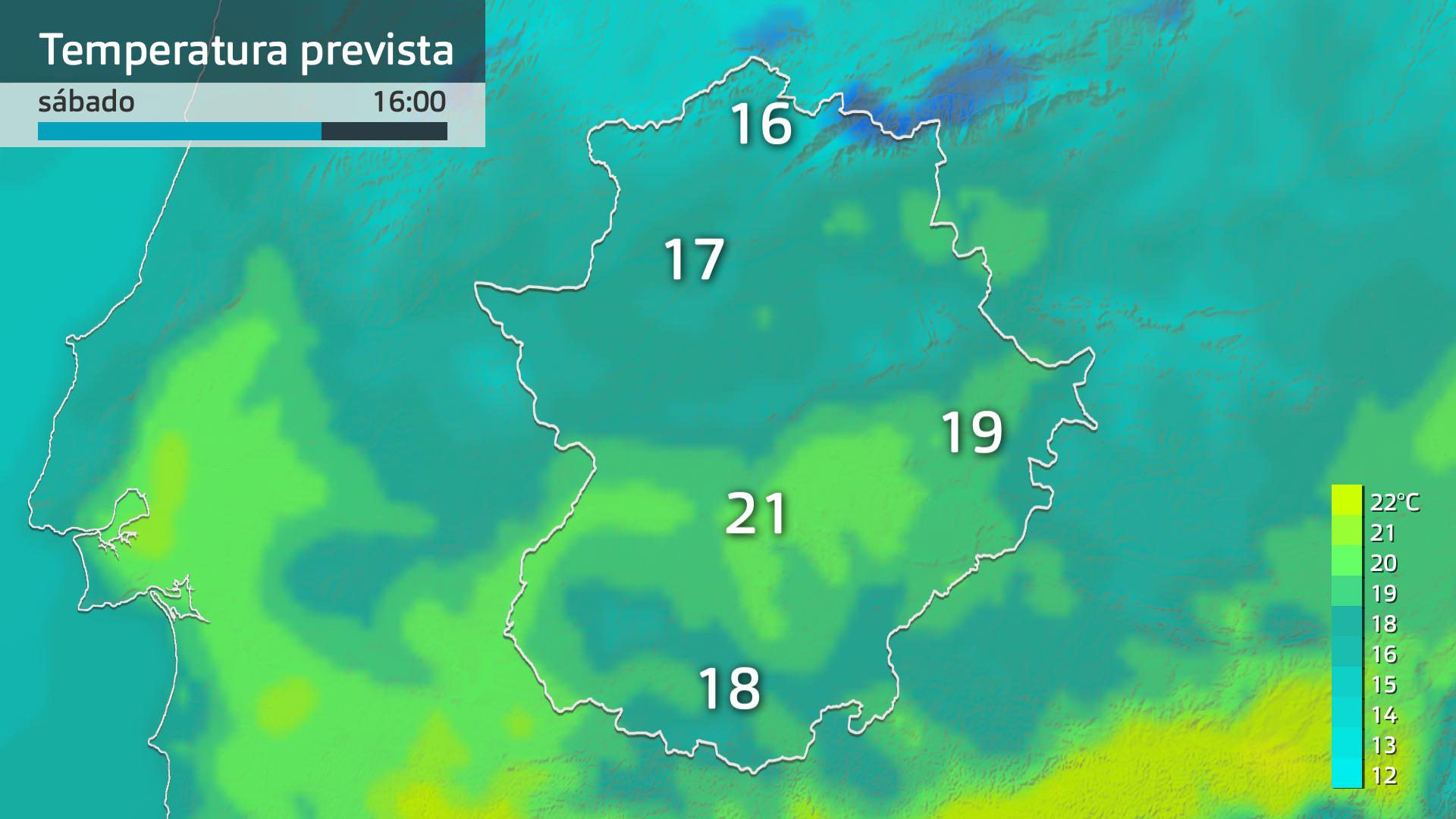 Temperatura máxima prevista