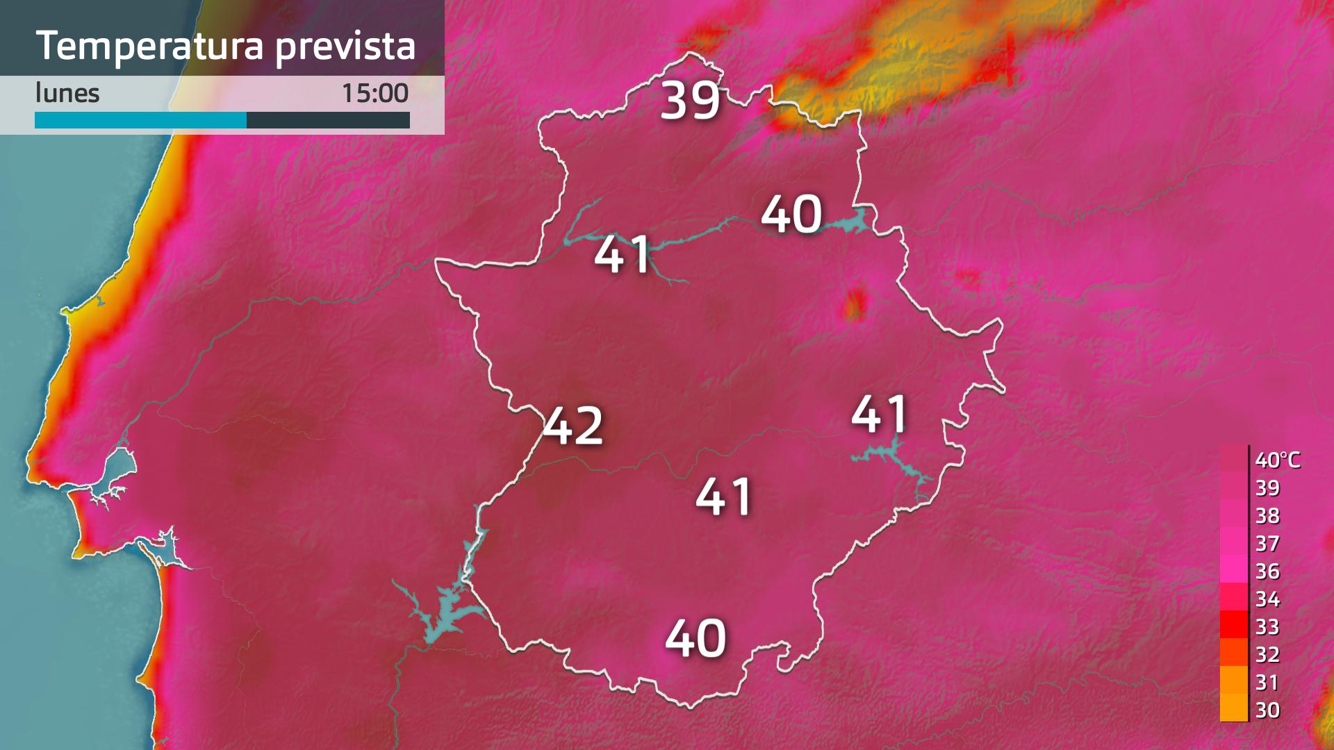 Temperatura máxima prevista