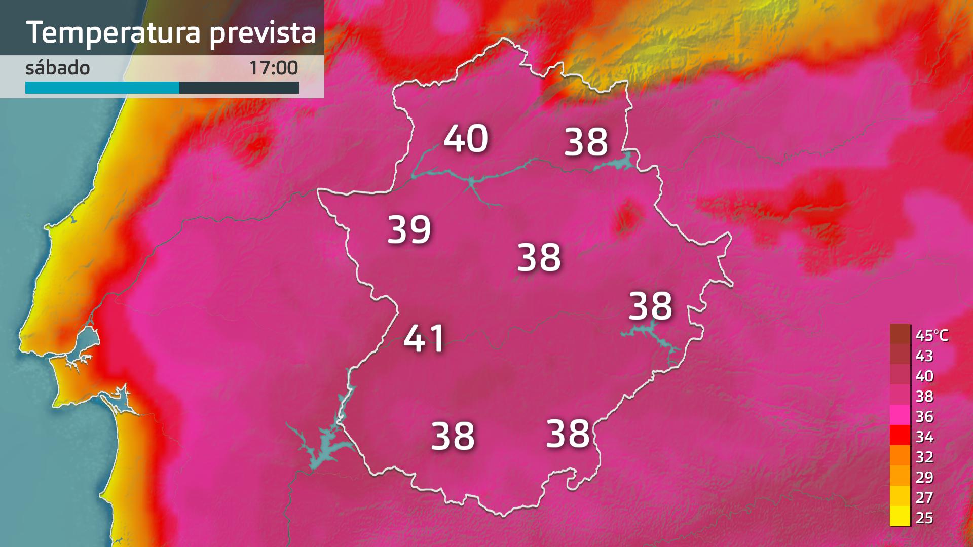Temperatura máxima prevista