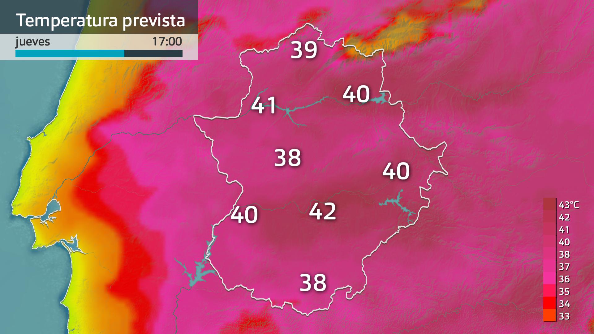 Temperatura máxima prevista
