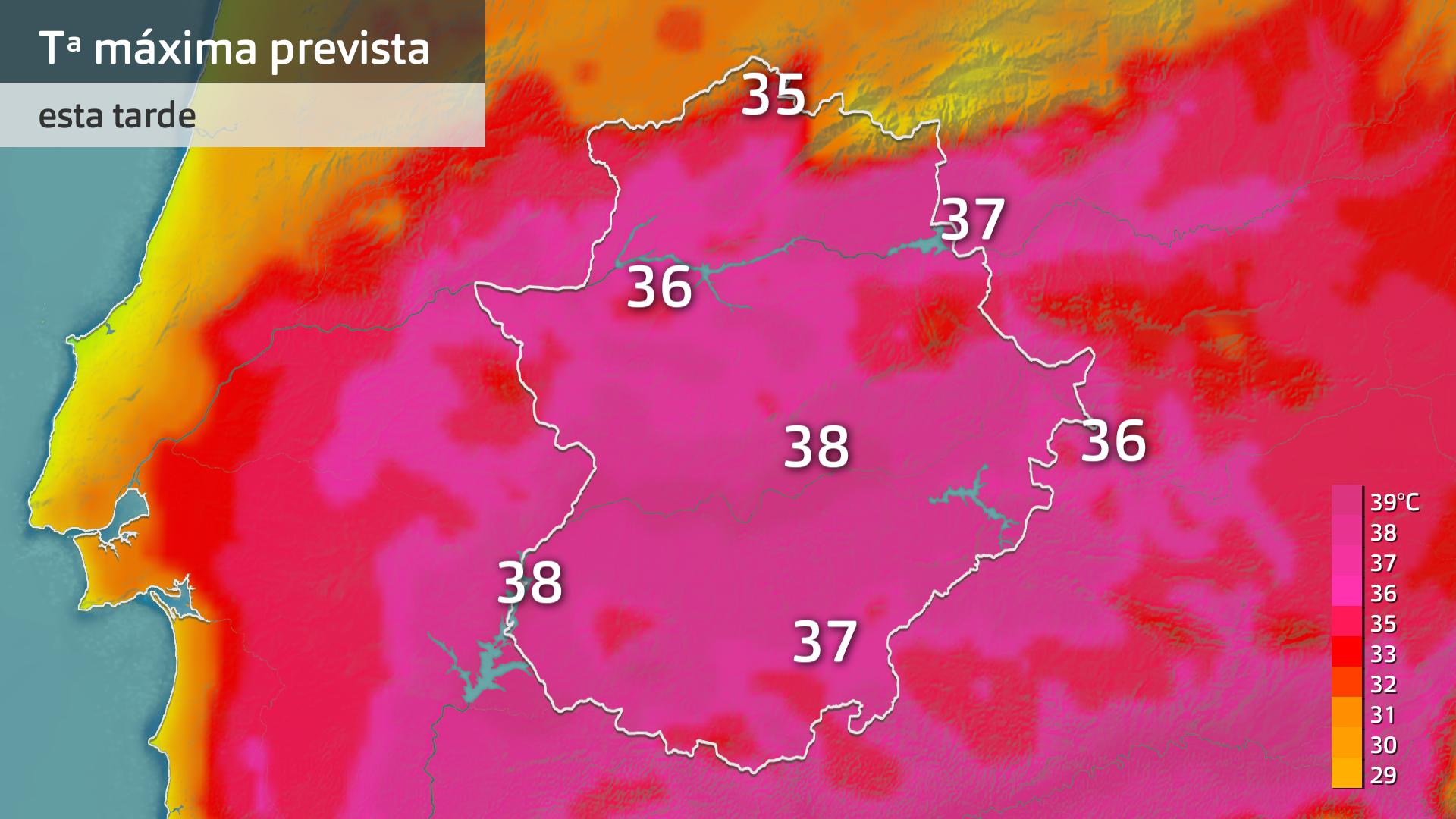 Temperatura máxima prevista para hoy martes 16 de septiembre