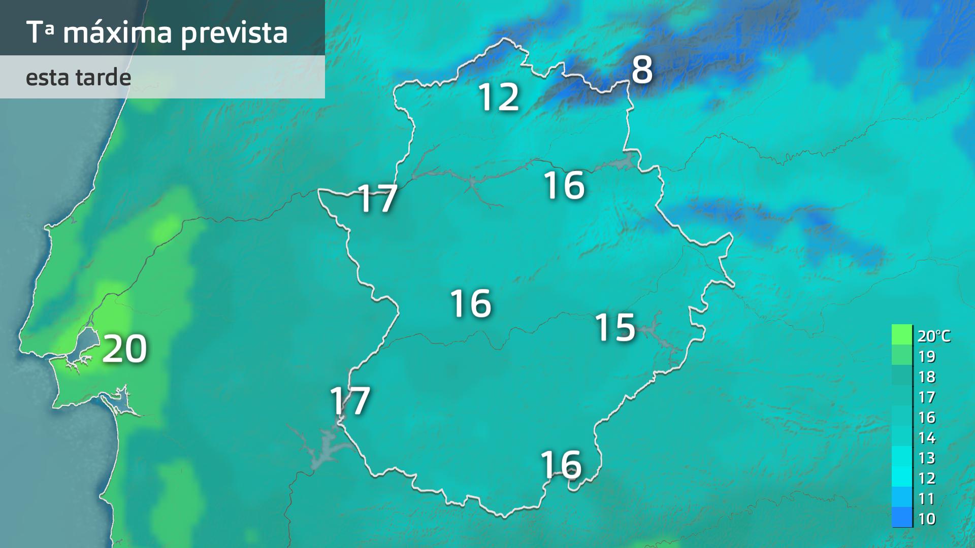 Temperatura máxima prevista para hoy viernes 7 de noviembre