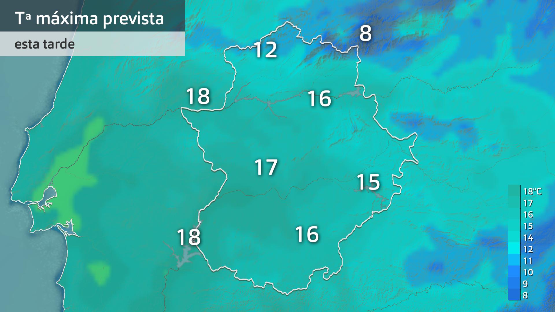 Temperatura máxima prevista para hoy viernes 5 de diciembre