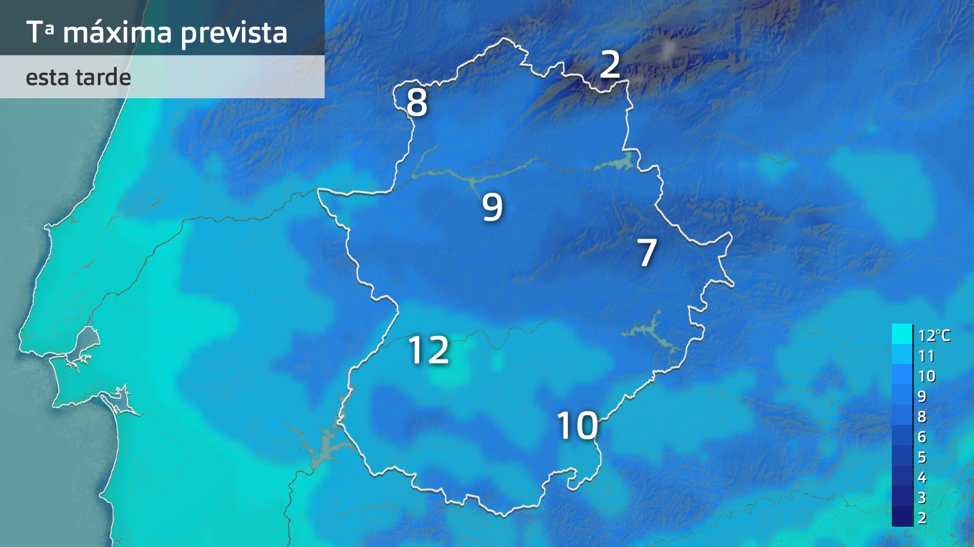 Temperatura máxima prevista para hoy jueves 15 de enero