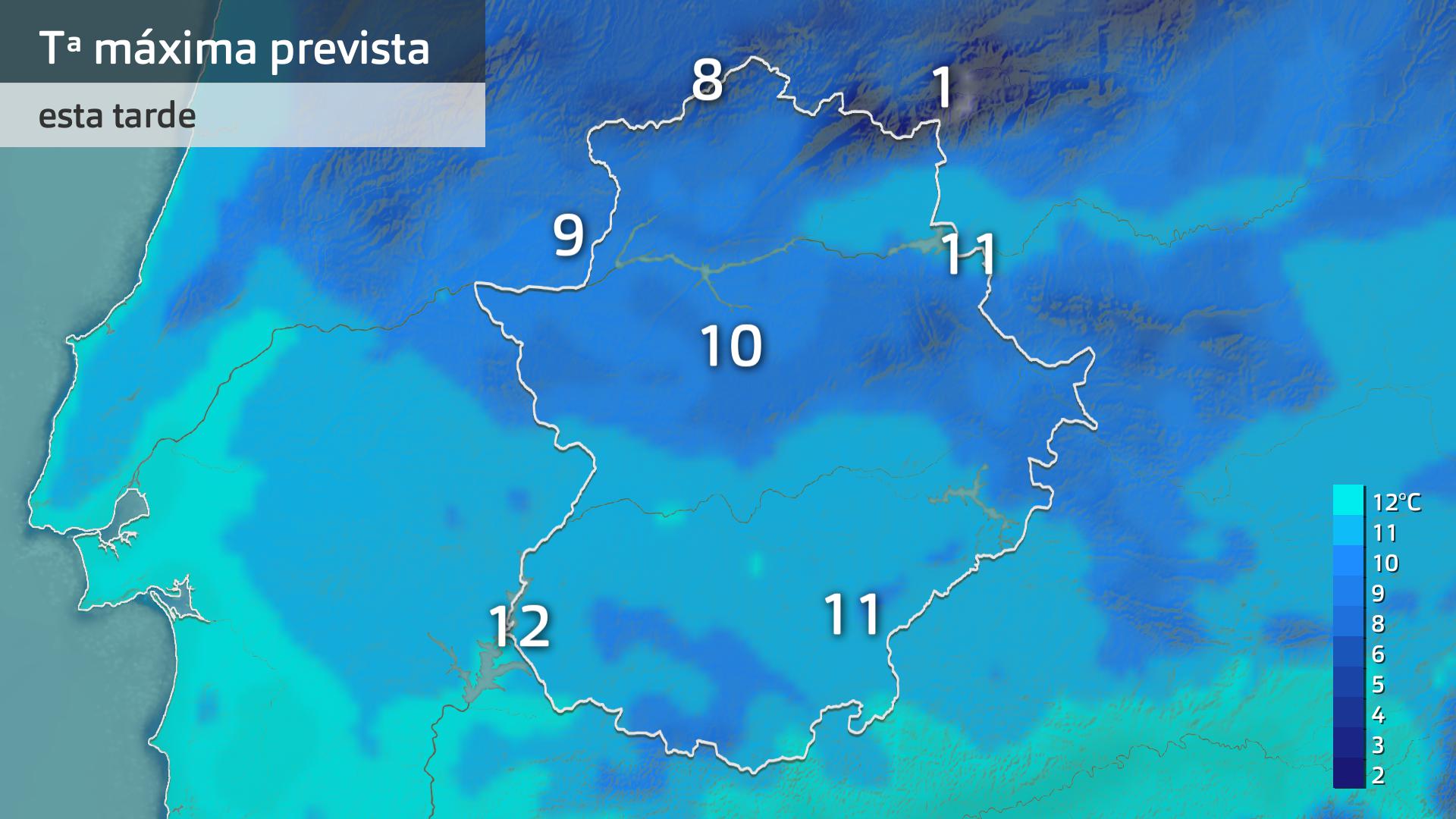 Temperatura máxima prevista para hoy viernes 16 de enero