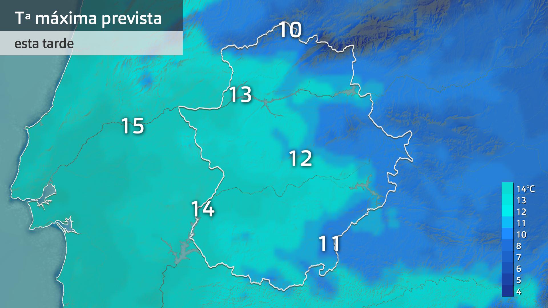 Temperatura máxima prevista para hoy miércoles 21 de enero
