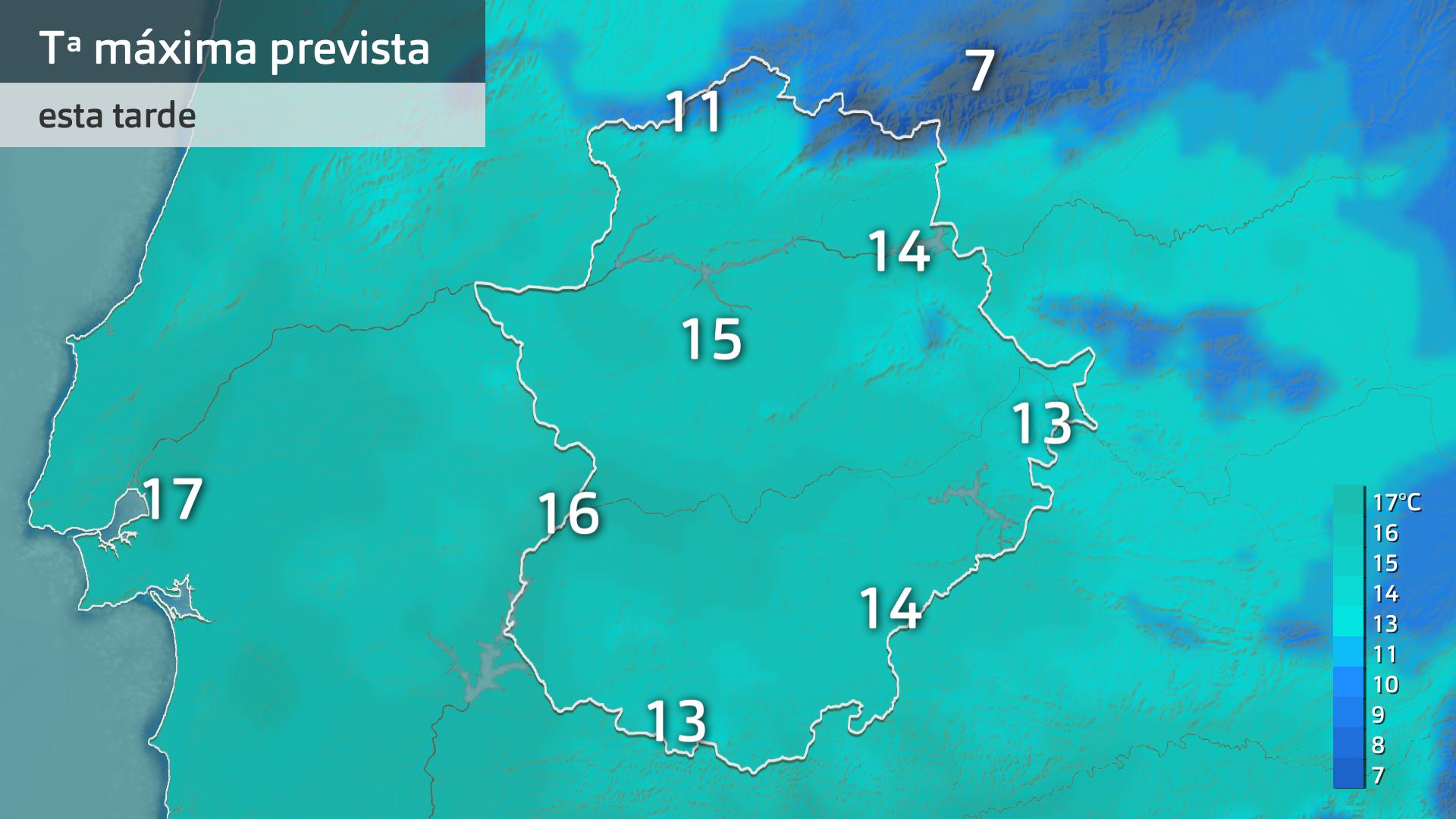 Temperatura máxima prevista para hoy lunes 26 de enero