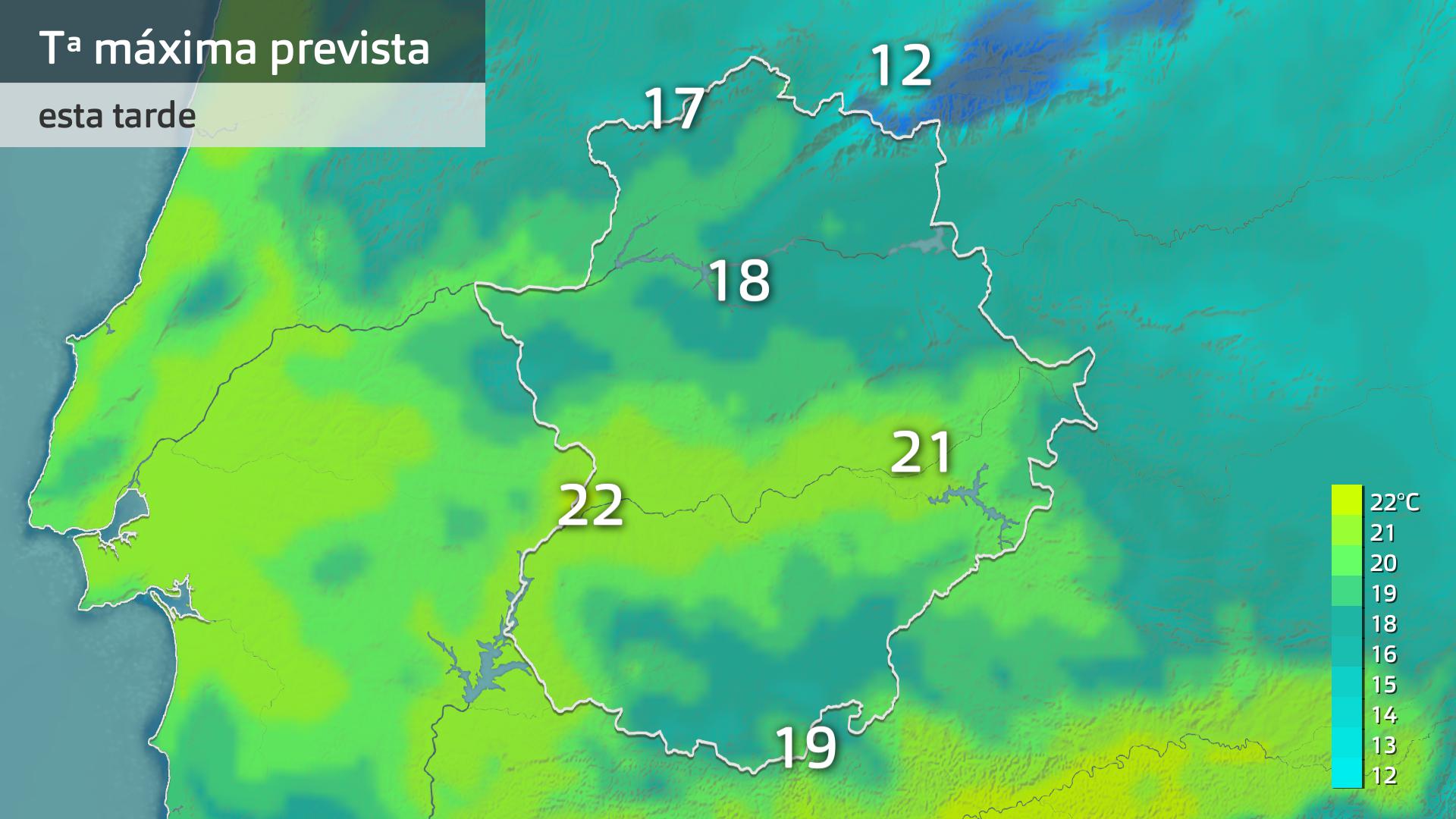 Temperatura máxima prevista para hoy martes 3 de marzo