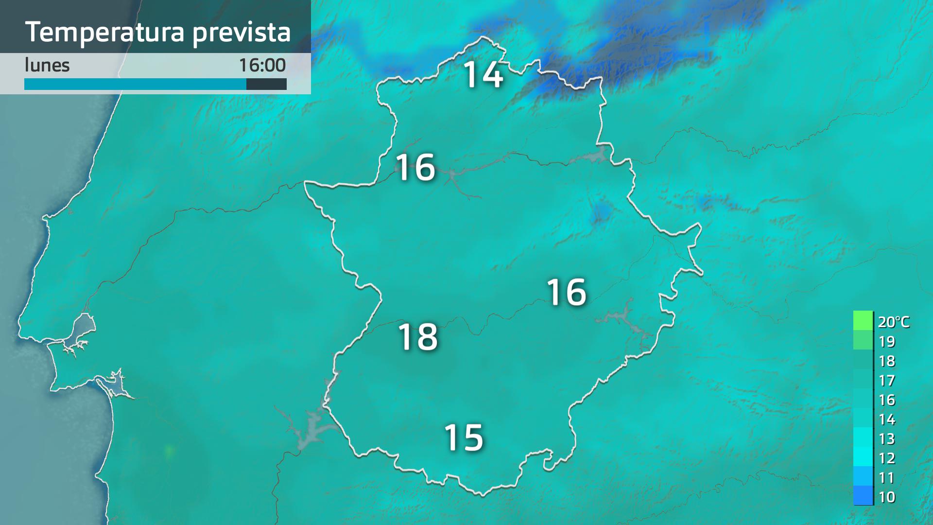 Temperatura máxima prevista