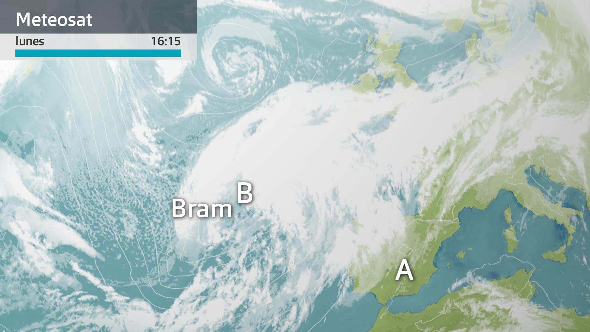 Imagen del Meteosat a las 16:15 horas