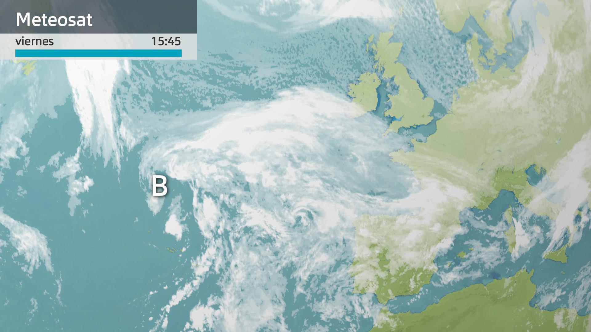 Imagen del Meteosat a las 15:45 horas
