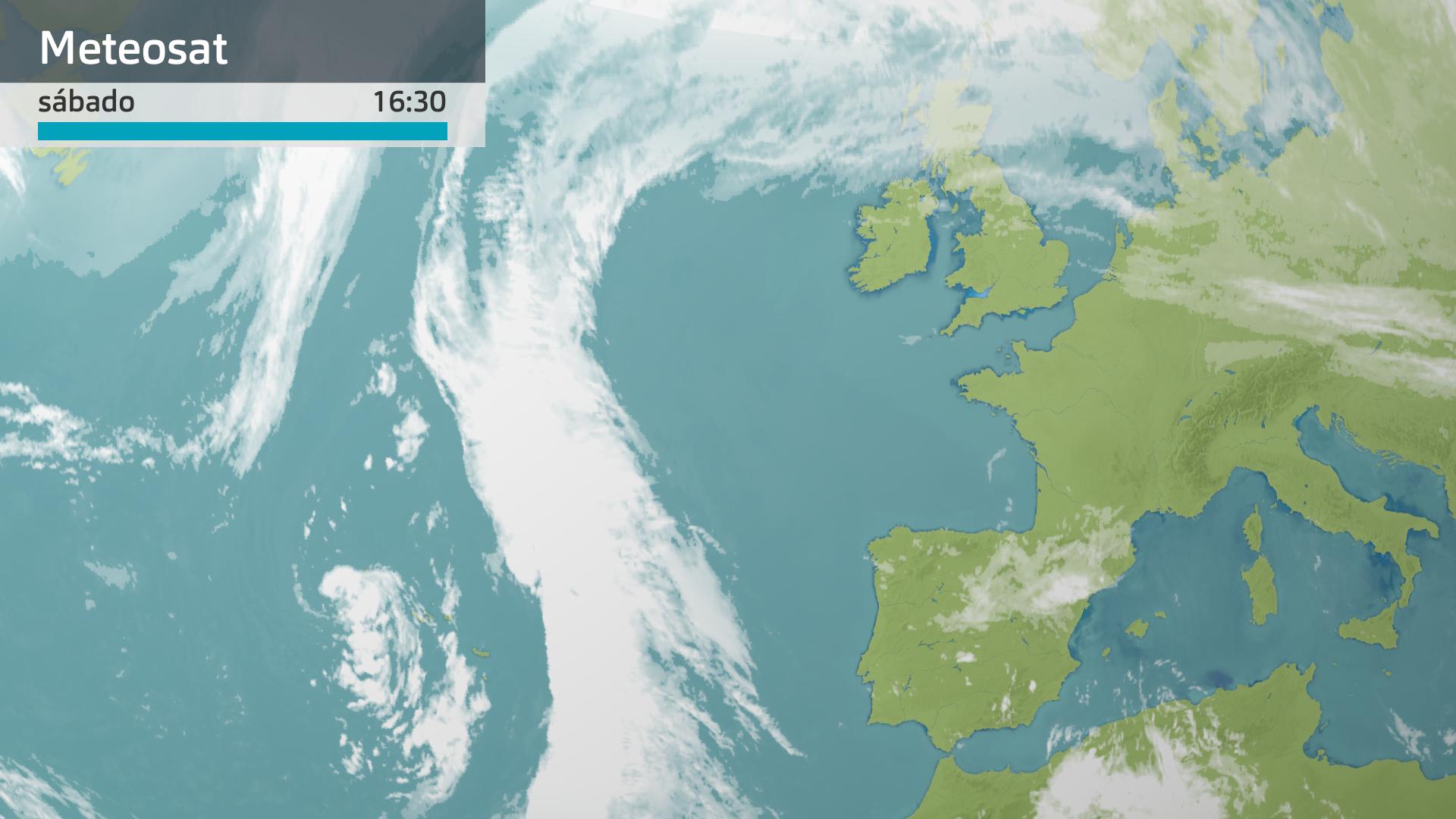 Imagen del Meteosat a las 16:30 horas