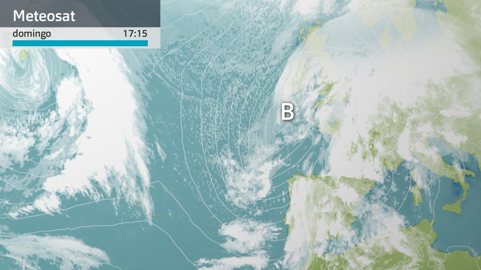 Imagen del Meteosat a las 17:15 horas
