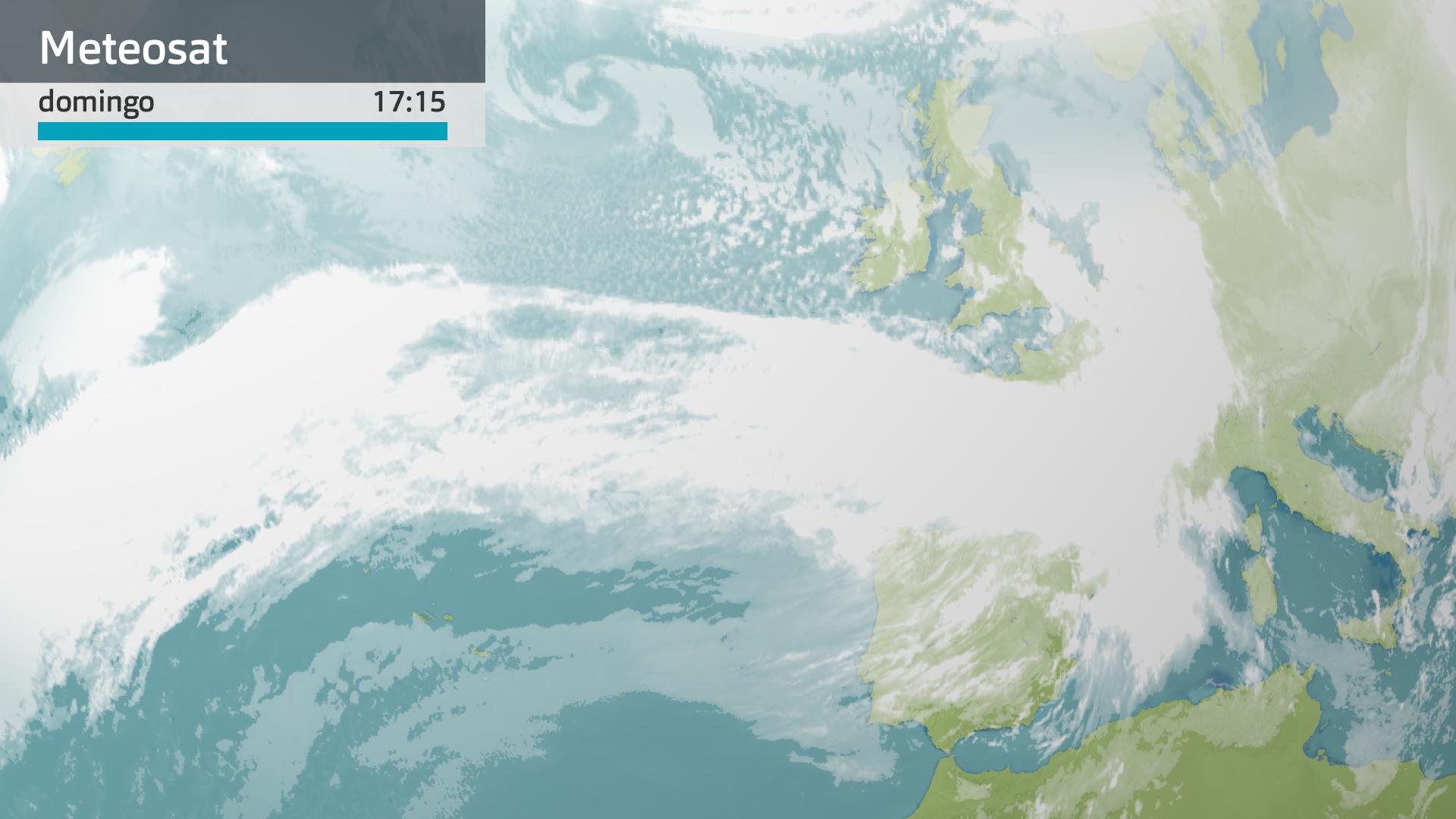 Imagen del Meteosat a las 17:15 horas