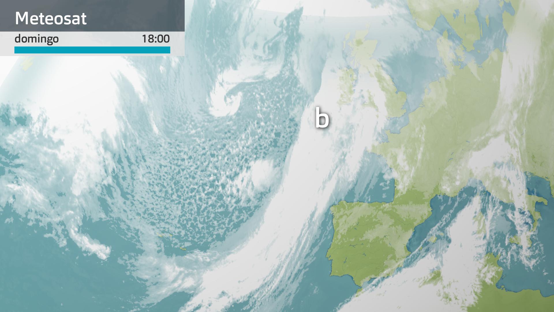 Imagen del Meteosat a las 18:00 horas