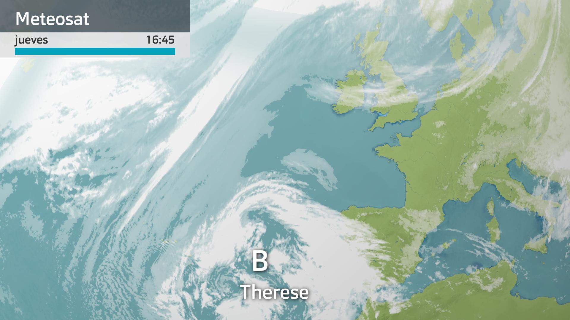 Imagen del Meteosat a las 16:45 horas