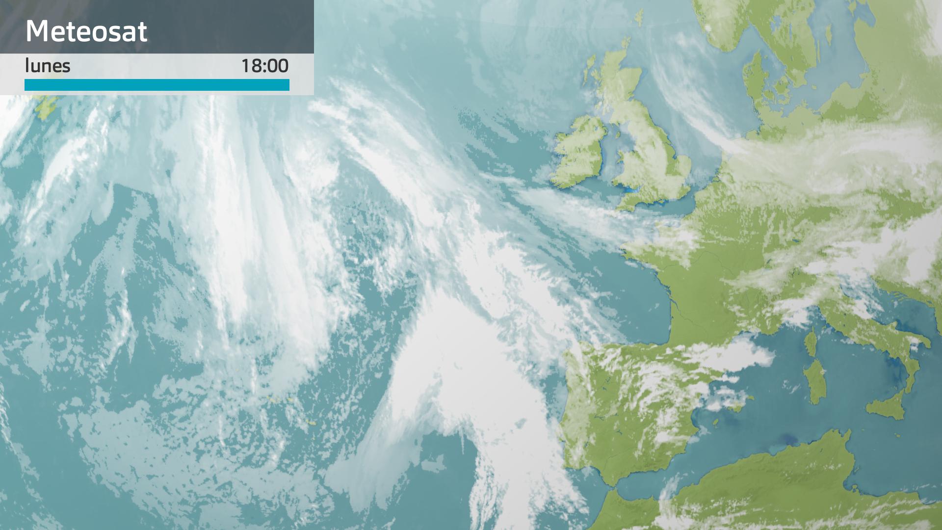 Imagen del Meteosat a las 18:00 horas